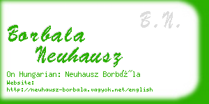 borbala neuhausz business card